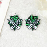 12Pcs Halloween Skeleton Charms Acrylic Goth Skull Jewelry Findings