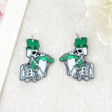 12Pcs Halloween Skeleton Charms Acrylic Goth Skull Jewelry Findings
