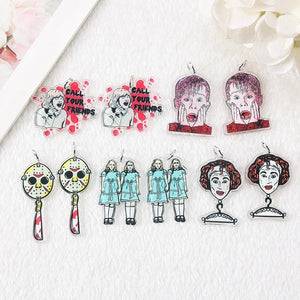 10 Pcs Vintage Halloween Charms Acrylic Skull Jewelry Findings DIY