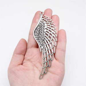 2pcs Antique Bronze Big Angel Wings Charms for DIY Jewelry Making Pendant