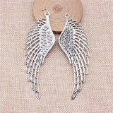 2pcs Antique Bronze Big Angel Wings Charms for DIY Jewelry Making Pendant