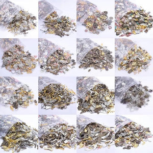 30Pcs Mixed Random Sea Animal Turtle Shell Cross Charms Jewelry Accessories