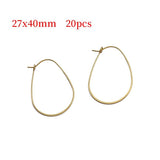 Raw Brass French Earring Hooks for Jewelry Making