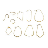 Raw Brass French Earring Hooks for Jewelry Making