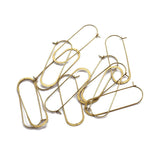 Raw Brass French Earring Hooks for Jewelry Making
