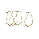 Raw Brass French Earring Hooks for Jewelry Making