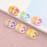 10pcs Pigment Palette Resin Pendant Charms DIY Craft Findings C957