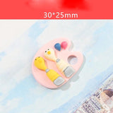 10pcs Pigment Palette Resin Pendant Charms DIY Craft Findings C957