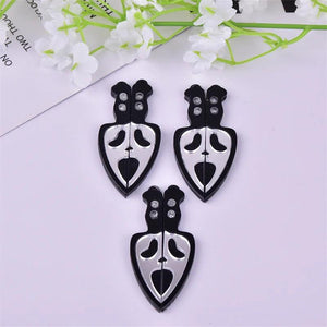 10pcs Skull Arcylic Charms Pendant DIY Earring Keychain Jewelry Making