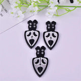 10pcs Skull Arcylic Charms Pendant DIY Earring Keychain Jewelry Making