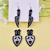10pcs Skull Arcylic Charms Pendant DIY Earring Keychain Jewelry Making