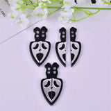 10pcs Skull Arcylic Charms Pendant DIY Earring Keychain Jewelry Making