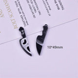 10pcs Skull Arcylic Charms Pendant DIY Earring Keychain Jewelry Making