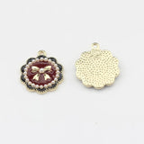 Enamel Daisy Flowers Charms Pendant 6pcs/lot DIY Necklace Jewelry Making