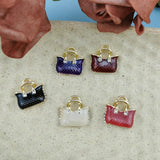 10pcs Multicolor Enamels Handbag Charms Alloy Pendant DIY Craft