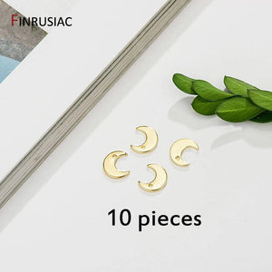 Mini Moon Charms for Jewellery Making, Moon Pendant DIY Accessories