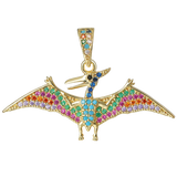 Rainbow Dino Charms For DIY Necklace Making