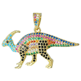 Rainbow Dino Charms For DIY Necklace Making