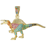Rainbow Dino Charms For DIY Necklace Making