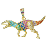 Rainbow Dino Charms For DIY Necklace Making