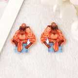 10Pcs Sunflower Red Lips Charms Acrylic Jewelry Findings