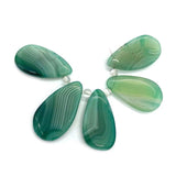 5pcs Chrysoprase Water Drop Pendant Set for Jewelry Making