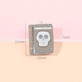 10Pcs European Book Skull Skeleton Star Charms For Jewelry Making