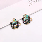 10x Cat Alloy Charms Cartoon Animal Pendant for DIY Jewelry Making