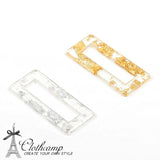Tortoise Shell Earring Charm,Rectangle Shaped Acrylic Beads