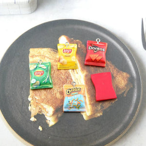 Potato Chips Earring Charms Bracelets Jewelry Making DIY Pendants Bulk