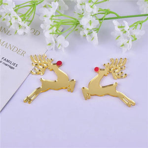 10Pcs Deer Sheep Soldier Christmas Charms for Earrings DIY Jewelry Making