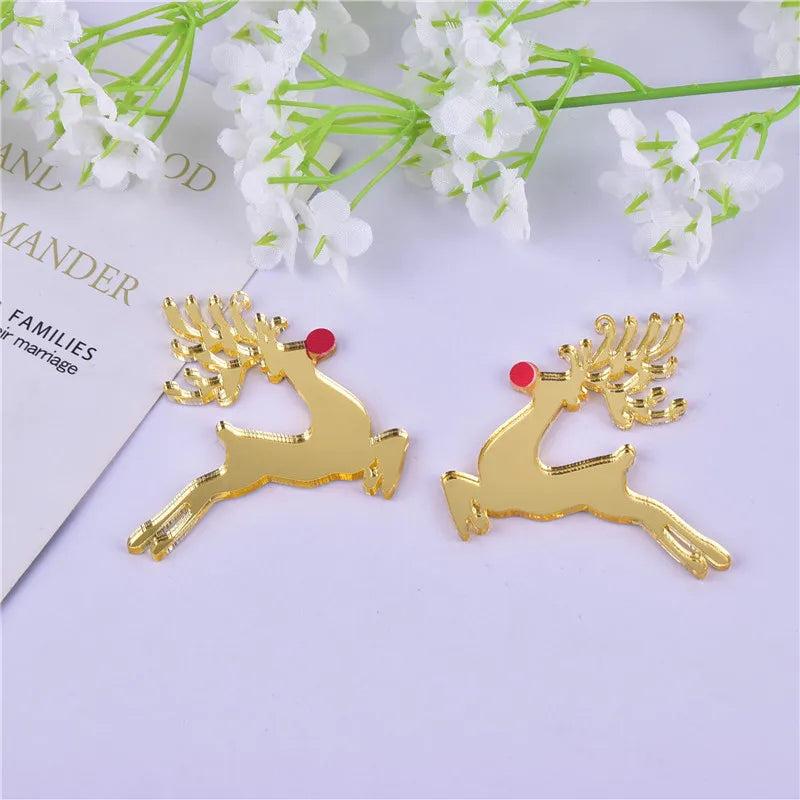 10Pcs Deer Sheep Soldier Christmas Charms for Earrings DIY Jewelry Making