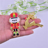10Pcs Deer Sheep Soldier Christmas Charms for Earrings DIY Jewelry Making