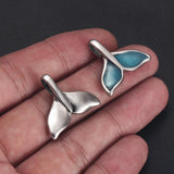 316L Stainless Steel Fishtail Hook Charms for Jewelry DIY