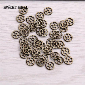 200pcs Mini Gear Pendant Antique Bronze Steampunk Charms DIY Jewelry Making