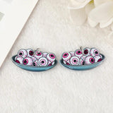 10 Pcs Halloween Eyeball Ice Cream Finger Charms Acrylic Findings Jewelry DIY