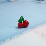 10pcs Resin Red Pink Cherry Charms Pendant DIY Jewelry Making C488-1