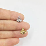20pcs 10mm Mini Eye Rhinestone Charms Pendant DIY Jewelry