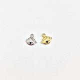 20pcs 10mm Mini Eye Rhinestone Charms Pendant DIY Jewelry
