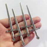 12pcs 86x24mm Sword Charms Pendant Tibetan Silver Tone Findings