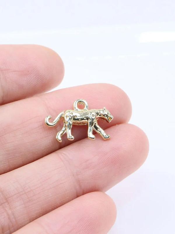 20pcs 20*10mm Leopard Zinc Alloy Jewelry Charms Pendant for Women Girls