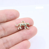 20pcs 20*10mm Leopard Zinc Alloy Jewelry Charms Pendant for Women Girls