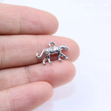 20pcs 20*10mm Leopard Zinc Alloy Jewelry Charms Pendant for Women Girls