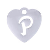 5pcs Stainless Steel A-Z Initials Alphabet Charm Letters Pendant Necklaces
