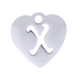 5pcs Stainless Steel A-Z Initials Alphabet Charm Letters Pendant Necklaces