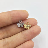 20pcs 9mm Butterfly Rhinestone Coin Necklace DIY Jewelry 2 Colors