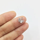 20pcs 9mm Butterfly Rhinestone Coin Necklace DIY Jewelry 2 Colors