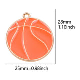 20Pcs Basketball Sports Soccer Pendant Handmaking Earring Necklace Charms