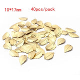 Raw Brass Tree Leaf Charms Pendant Jewelry Making