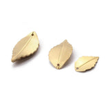 Raw Brass Tree Leaf Charms Pendant Jewelry Making